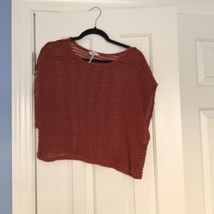 PacSun Burnt Orange Knit Top